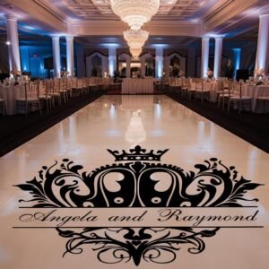 Wedding Floor and Wall Decal with Personalized Names and Crown.jpg