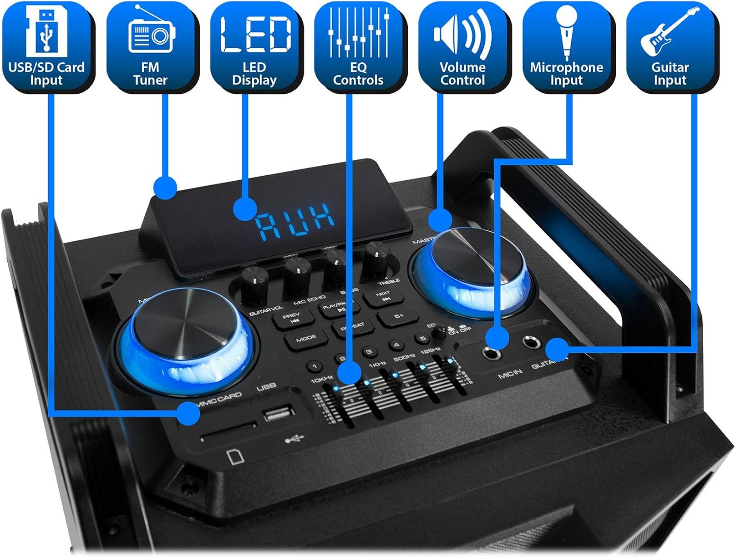 1749273195 Audiosavings Bundle 1 Technical Pro Dual 10 3000w Bluetooth Karaoke Machine System wUSBSDLEDMic Items 1.jpg