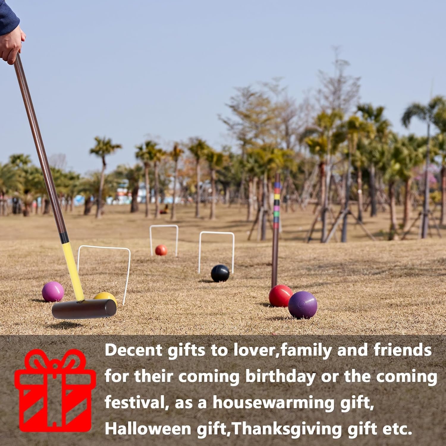 1749751995 8 Players Croquet Set with 32In Regulation 28In Standard Size Rubber Wood Mallets Colored PE Ball Wickets 21In End Stakes and Bag Lawn Backyard Game for TeensAdultsFamily.jpg