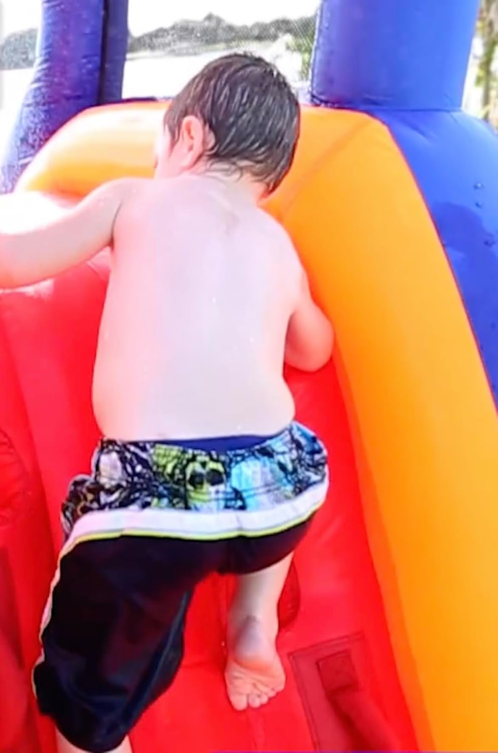 1750857196 Pirate Blaster Inflatable Water Slide with Blower Large Slide Climbing Wall Bounce House Tunnel.jpg