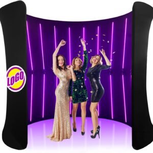 Diandian 10ft LED 360 Photo Booth Backdrop Enclosure 360 Photo.jpg
