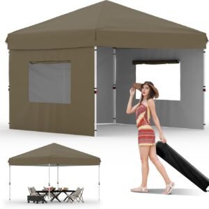Garvee 10x10 Pop Up Canopy Tent Outdoor Canopy One Person Set.jpg