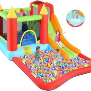 Inflatable Bounce House Kids Bouncy House Slide with Blower Long.jpg