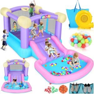Inflatable Bounce House for Kids 3 6 with Water Slide Ball.jpg