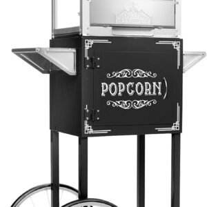 Olde Midway Vintage Style Popcorn Machine with Cart 4 Ounce Popcorn.jpg