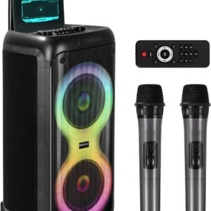Portable Karaoke Machine with 2 Wireless Mics Daul 8 Speakers.jpg