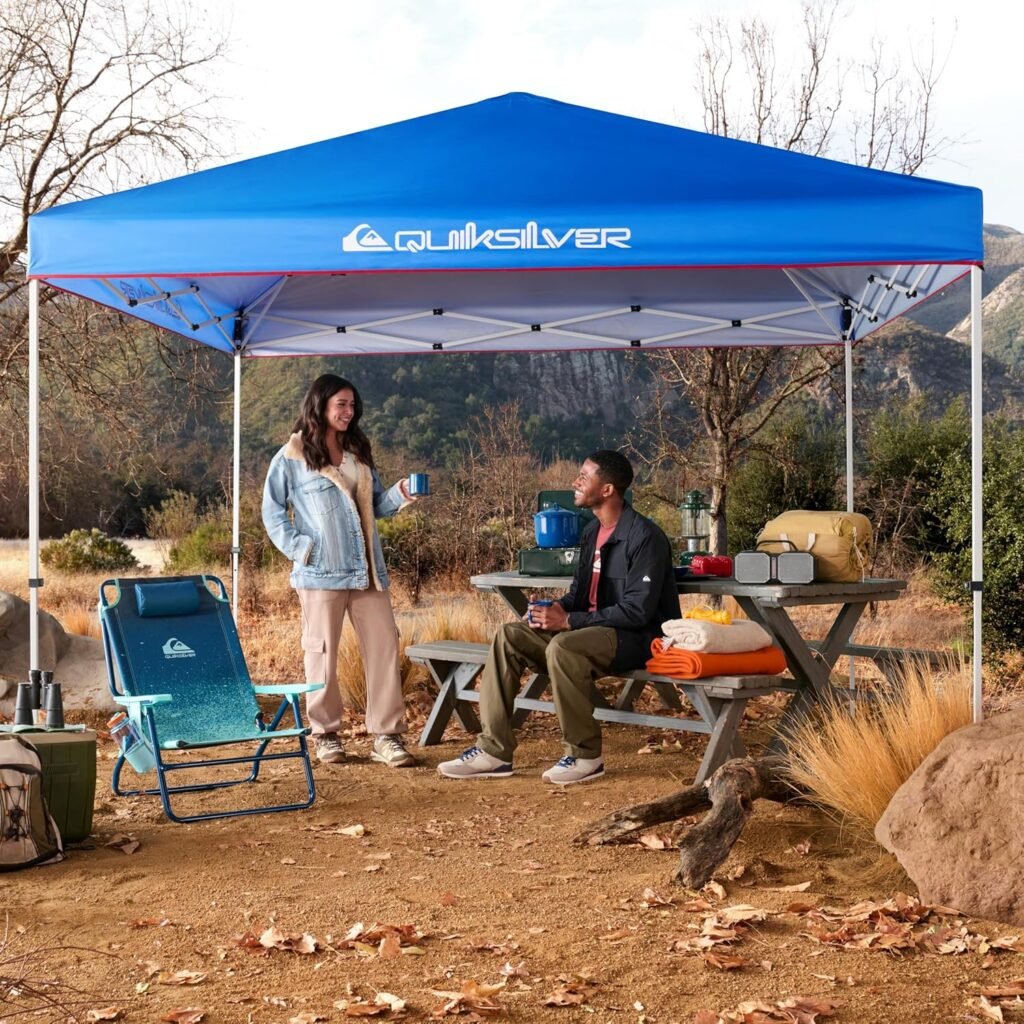 QUIKSILVER Blue 10x10 Pop Up Canopy Shade Tents for Outdoors.jpg