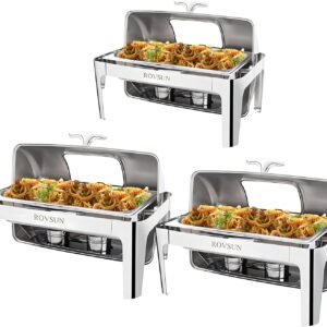 ROVSUN 3 Pack Roll Top Chafing Dish Buffet Set9 Quart.jpg