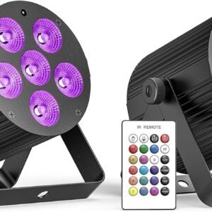 Rechargeable Stage Lights 60W LED RGBWAUV Battery Powered Par Can.jpg