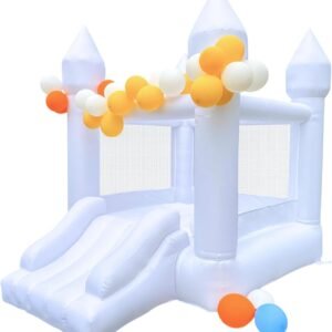 White Bounce House Bounce House for Kids 3 6 Blower Included.jpg