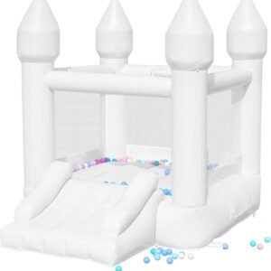 White Bounce House PVC Material Bounce House for Kids 3 6.jpg