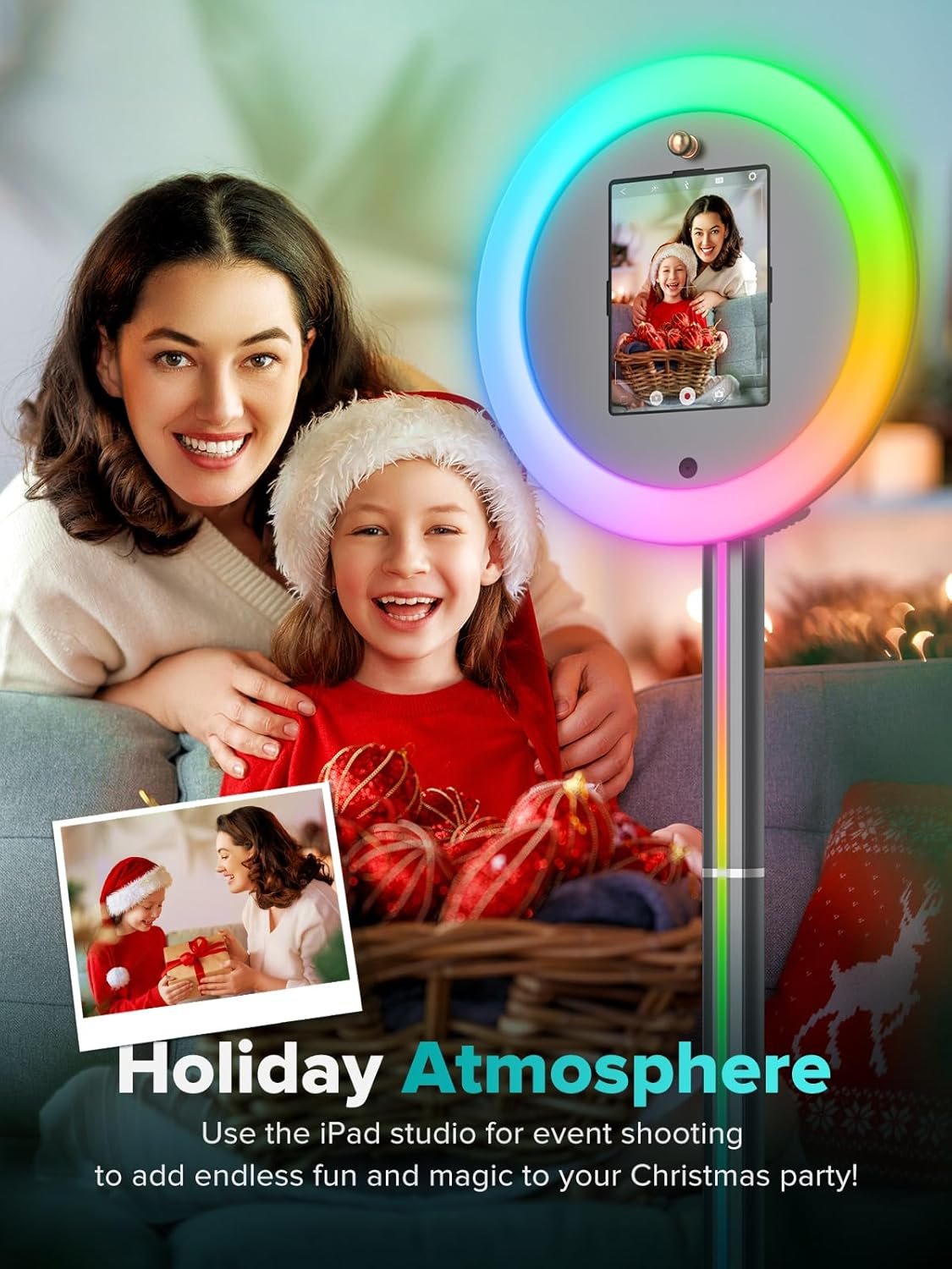 1752563601 Portable Photo Booth for 10.210.912.9 Photo Booth Machine with RGB Light Instant Cyra App Control Voice Activated Portable Photo Booth for Sale for Holiday Parties Events.jpg