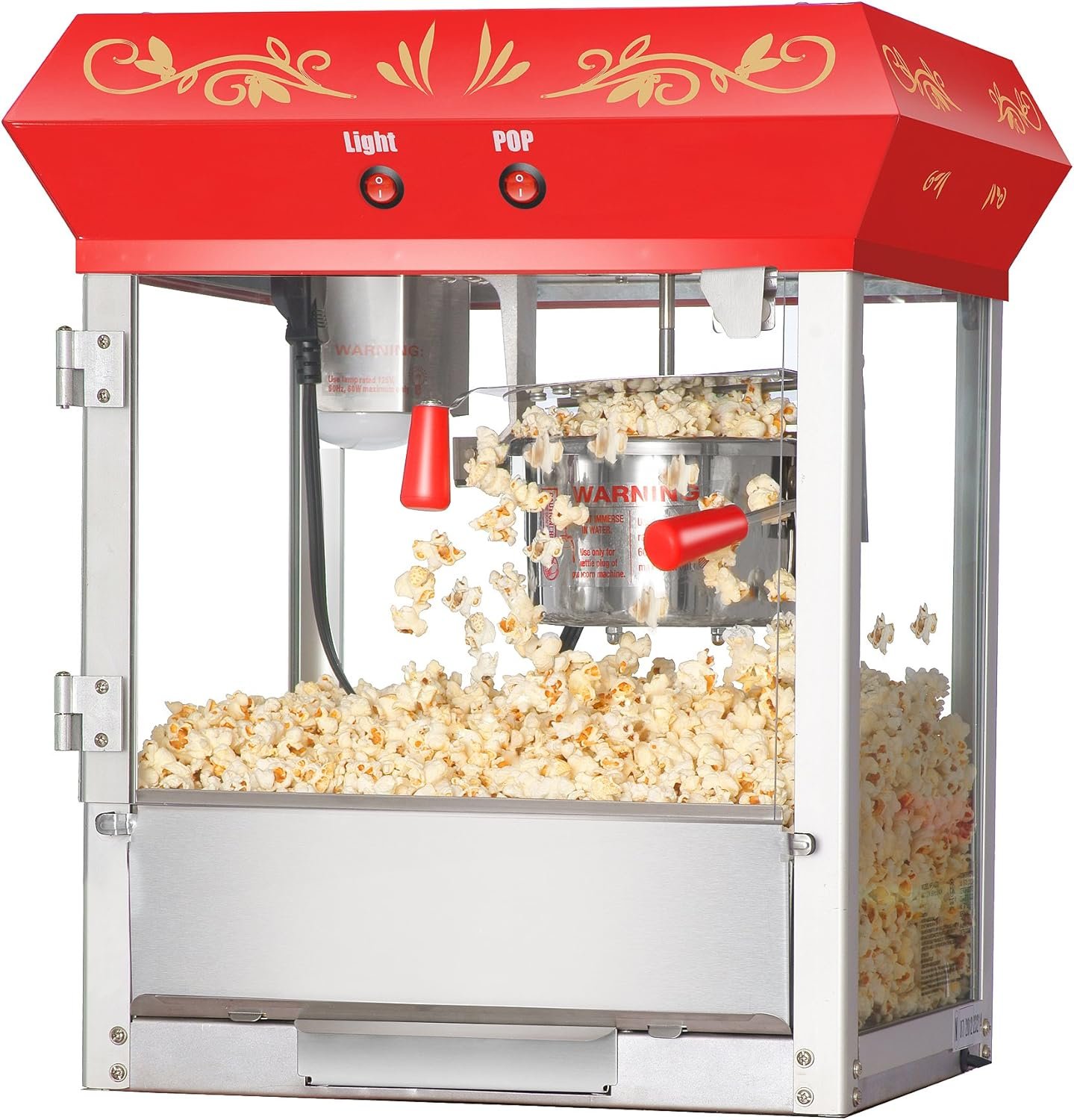 6112 Great Northern Popcorn Red Foundation Top Popcorn Popper Machine.jpg