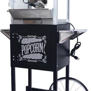 8oz Popcorn Machine with Cart Vintage Popcorn Machine with Stand.jpg