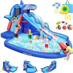 AKEYDIY Inflatable Water Slides for Kids Inflatable Water Park with.jpg