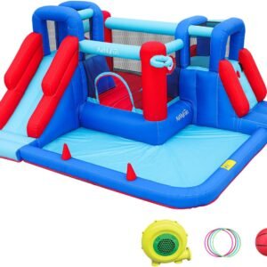 AirMyFun Bounce HouseBouncy Castle with Ball PitInflatable Kids Double Slide.jpg