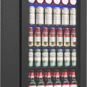Beverage Refrigerator Cooler 126 Can Mini Fridge with Glass.jpg