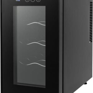 Black Wine Cooler 23L 8 Bottle Compressor Wine Cooler Refrigerator.jpg