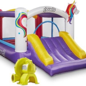Cloud 9 Inflatable Bounce House and Blower Unicorn Theme Bouncer.jpg