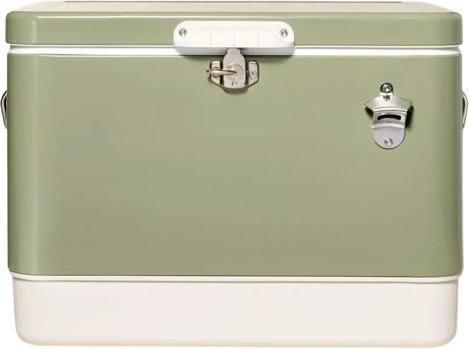 FSE Retro Metal Cooler 80 Can54 Qt Capacity Hard Sided Two.jpg