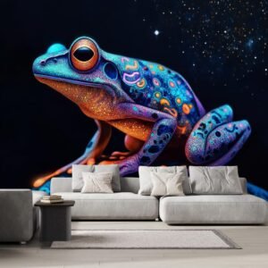 Glowing Animal Mural Wallpaper Colorful Peel and Stick Self Adhesive Wall.jpg