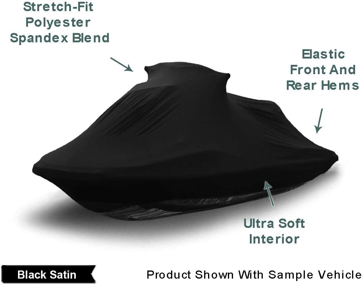 Indoor Jet Ski Cover Compatible with 1999 2004 Yamaha Wave Runner SUV 1200 Black Satin Ultra Soft Stretchy Protect from Dust Dings Includes Free Storage Bag.jpg
