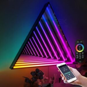 Infinity Tunnel Light LED Mirror Lights with Remote Round Rainbow.jpg