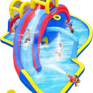 Inflatable Water Slide for Kids 2 Climbing Walls 2 Slides.jpg
