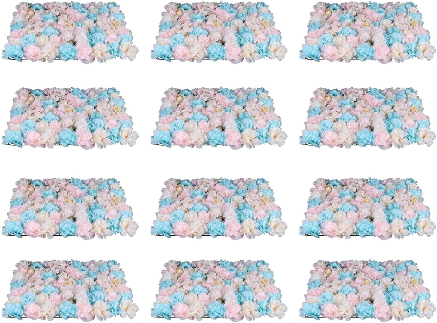 LOYALHEARTDY 12 Pack Artificial Flower Wall Panels 24 x 16.jpg
