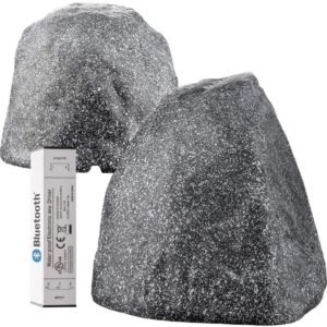 OSD Audio 8 Wireless Bluetooth Outdoor Rock Speaker Granite Grey.jpg