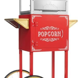 Olde Midway Vintage Style Popcorn Machine with Cart 4 Ounce Popcorn.jpg