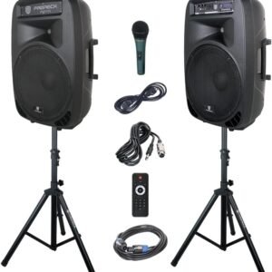 PRORECK Party 15 Portable 15 Inch 2000 Watt 2 Way Powered PA.jpg