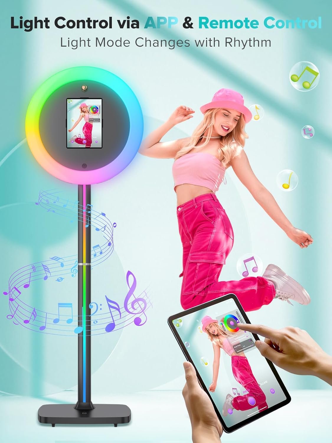 Portable Photo Booth for 10.210.912.9 Photo Booth Machine with RGB Light Instant Cyra App Control Voice Activated Portable Photo Booth for Sale for Holiday Parties Events.jpg