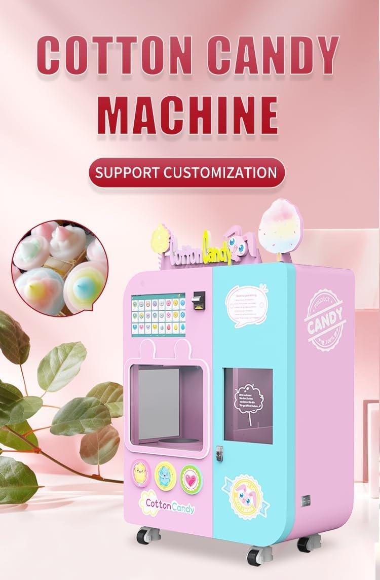 Robotic Cotton Candy Maker – with Large Capacity Hopper with Touchscreen and with LED Lights – Ideal for Commercial Use.jpg