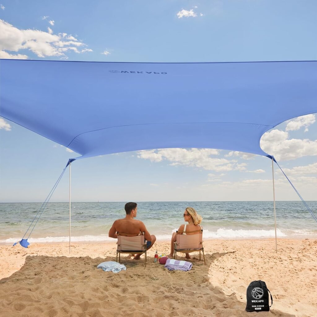 WEKAPO Beach Tent Sun Shelter Easy Setup Beach Canopy.jpg