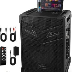 10 Bluetooth PA Party Speaker with Subwoofer 3 Way Portable DJ.jpg