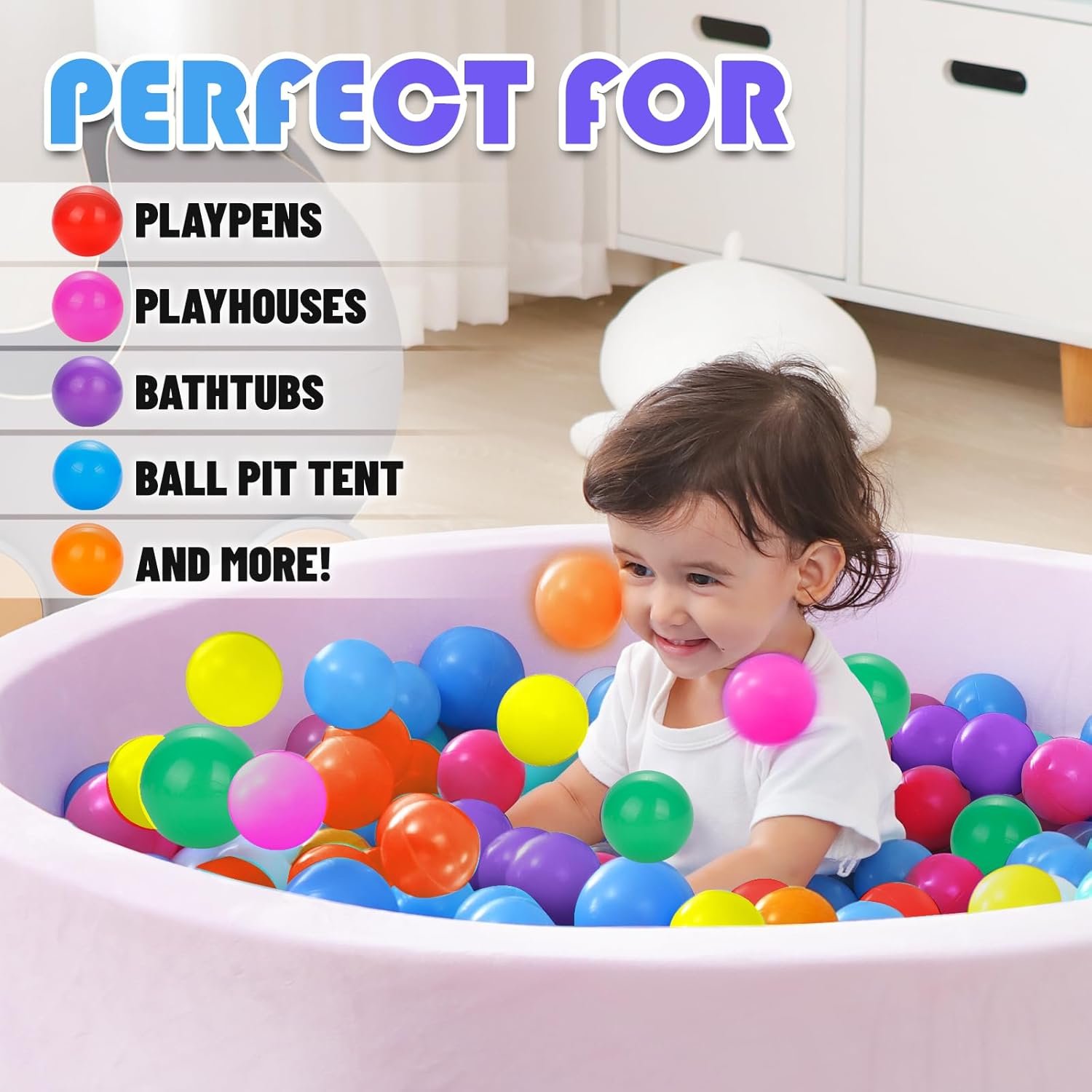 1755616393 1000 Count Star Ball Pit Balls Non Toxic Soft Plastic Balls for Kids BPA Phthalate Free Crush Proof Suitable for Ages 1 5. Ideal for Parties Pools Tents and More 7 Colors.jpg