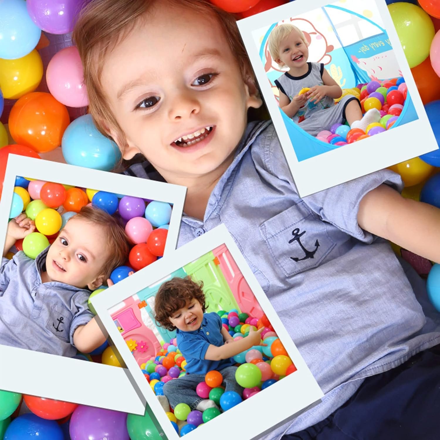 1755616395 1000 Count Star Ball Pit Balls Non Toxic Soft Plastic Balls for Kids BPA Phthalate Free Crush Proof Suitable for Ages 1 5. Ideal for Parties Pools Tents and More 7 Colors.jpg