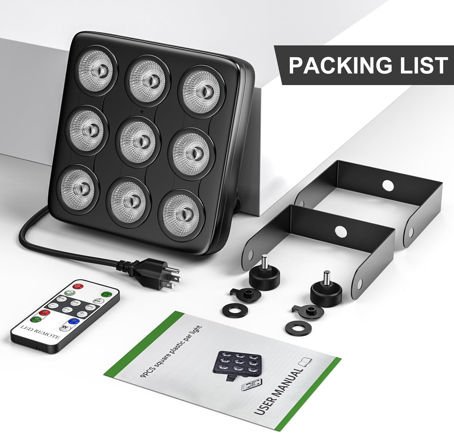 1755796393 9 10W Square LED Stage Lights Corded RGBW 4 in 1 Par Lights LED Par Can by DMX Sound Activated Control Uplights for DJ Show Party KTV Festival Birthday 4 Pack.jpg