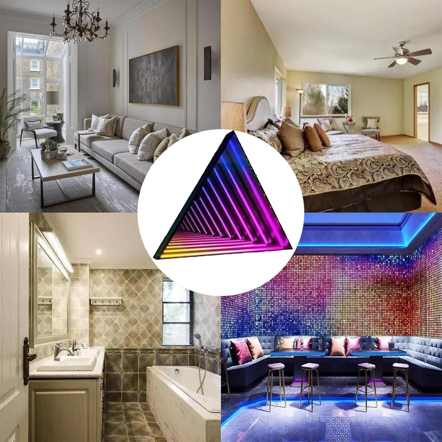 1755850398 Infinity Mirror Tunnel Lamp LED Night Light 3D Mirror Light RGB Color Changing Wall Art Light Sensory Infinity Light for Home Living Room Bedroom Party BarA 50CM19.7.jpg