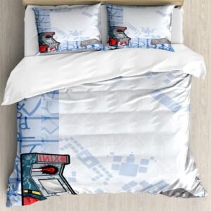 1756311212 Lunarable Cartoon Duvet Cover Sets Abstract Gaming Background with Arcade.jpg