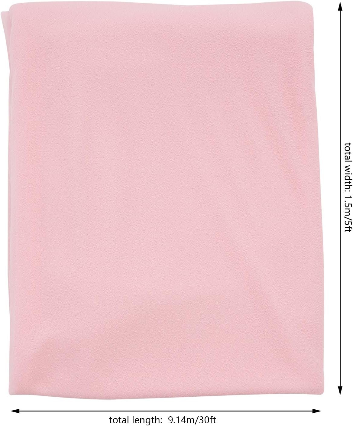 1756545197 6 Panels Ceiling Drapes 5ft x 30ft Ceiling Drapes Fabric Chiffon Backdrop Drapes Draping Fabric Sheer Curtains for Party Ceremony Stage Wedding Decoration Pink.jpg