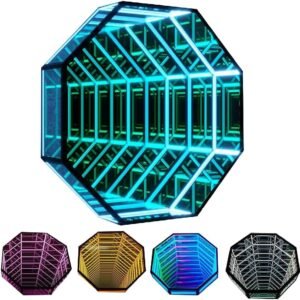 3D Mirror Tunnel Light LED Infinity Mirror Night Light Octagon.jpg