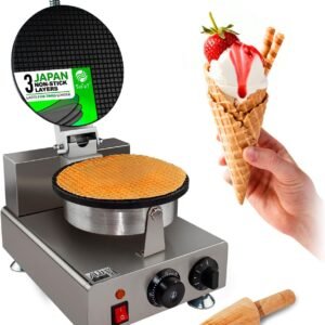ALDKitchen Waffle Cone Maker Ice Cream Cone Iron.jpg