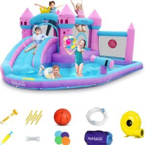 AirMyFun Pink Inflatable Waterslide Water Bounce House for Big Kids.jpg