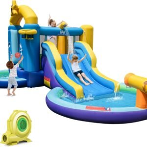BOUNTECH Inflatable Water Slide Ocean Kids Water Park Jump Castle.jpg