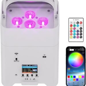 Battery Powered Stage Lights 9600mAh Rechargeable Par Can Lights 6x18W.jpg