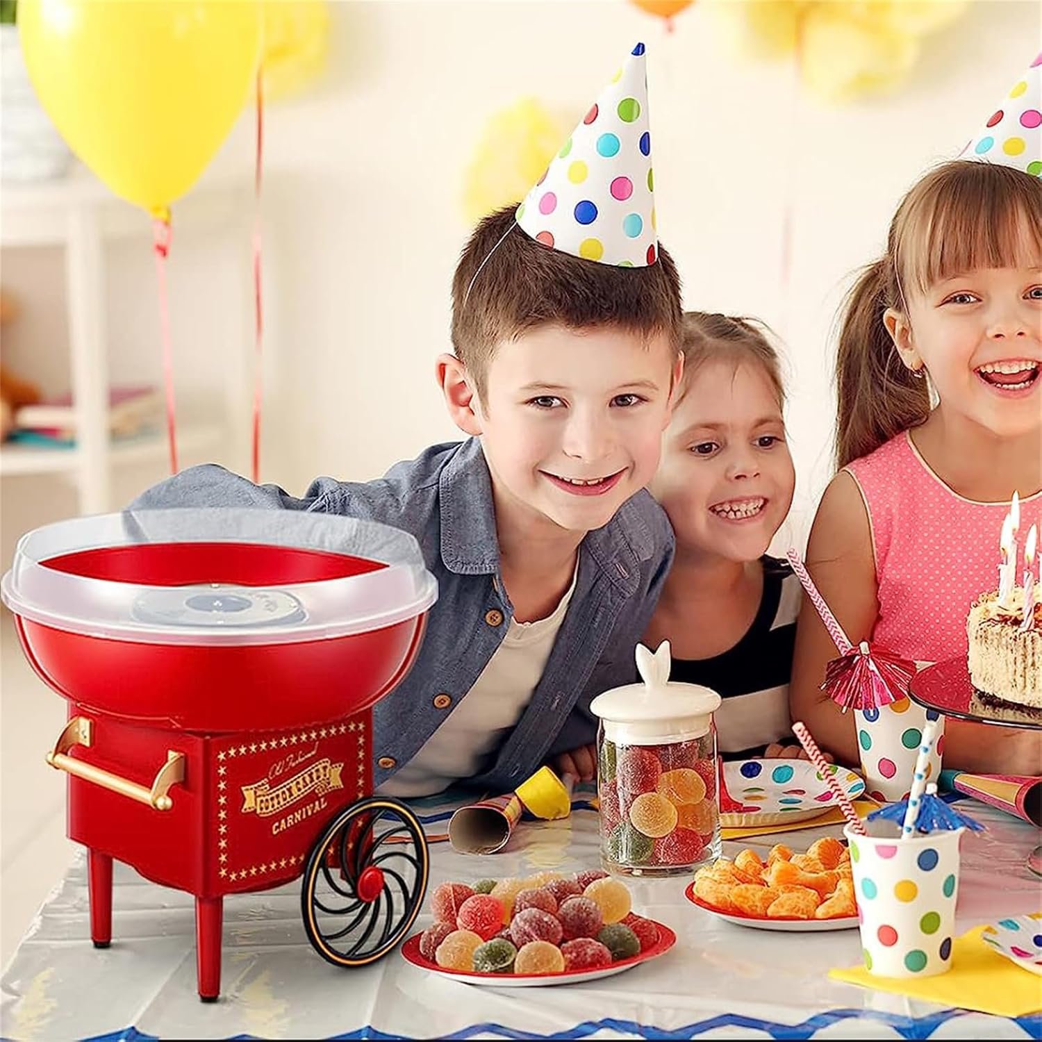 Cotton Candy Machine for Kids Countertop Cotton Candy Maker Homemade Candy Sweets for Birthday Parties Childrens Day Christmas Day and Wedding Party.jpg