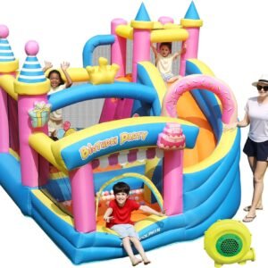 Doctor Dolphin Bounce House with Slide Kids Jumping Castle with.jpg
