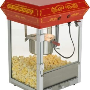 Funtime FT421CR Antique Carnival Style 4 Ounce Tabletop Hot Oil Popcorn Popper Red.jpg